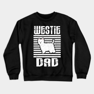 Westie Dad Proud Dogs Crewneck Sweatshirt